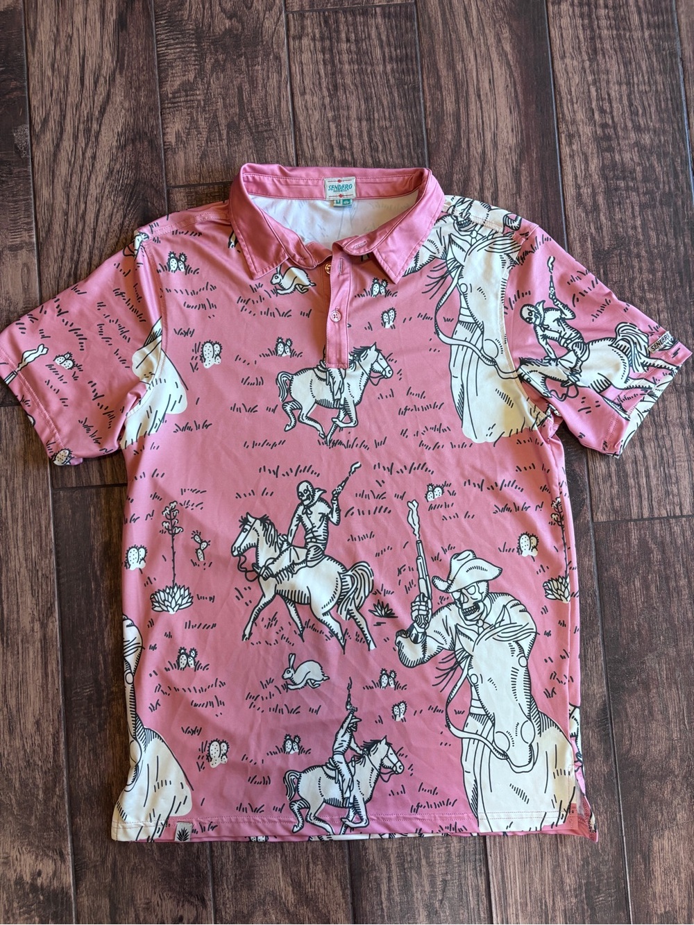 Men's Sendero High Noon Performance Polo “Skeleton Riders”